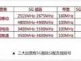 运营商 频段，运营商频段划分表